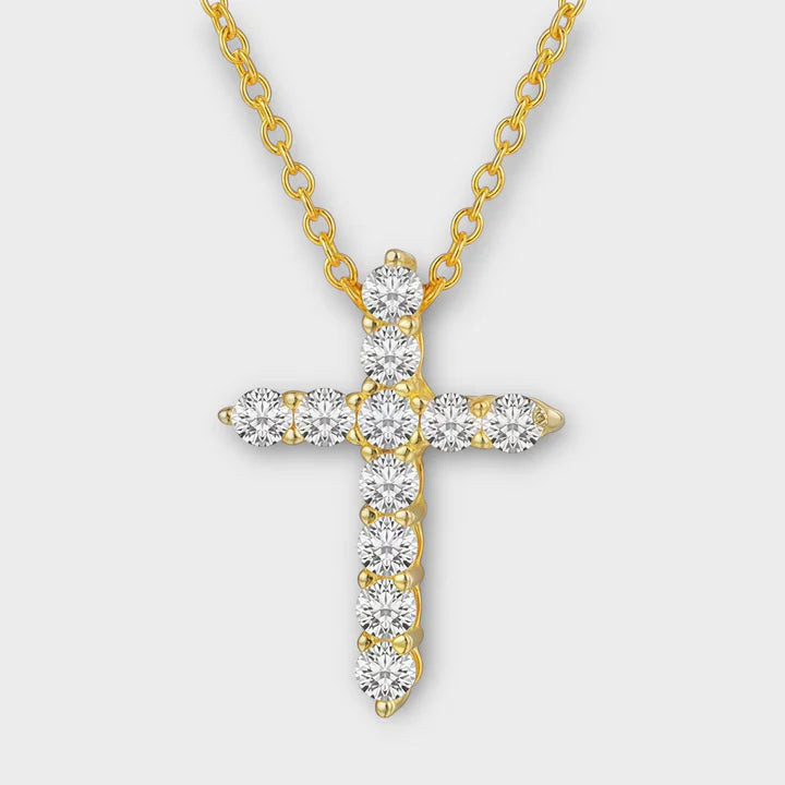Moissanite Cross Pendant